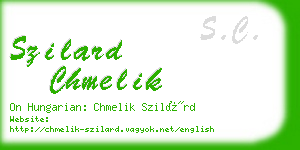 szilard chmelik business card